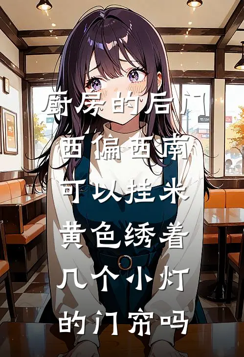 厨房的后门西偏西南可以挂米黄色绣着几个小灯的门帘吗