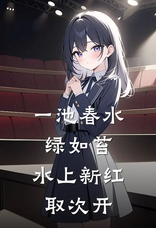 一池春水绿如苔,水上新红取次开