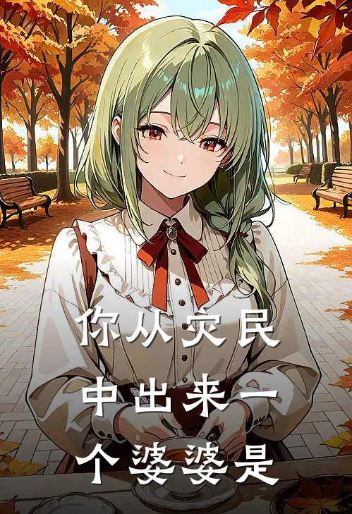你从灾民中出来一个婆婆是