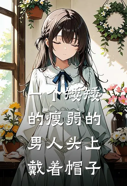 一个矮矮的瘦弱的男人头上戴着帽子