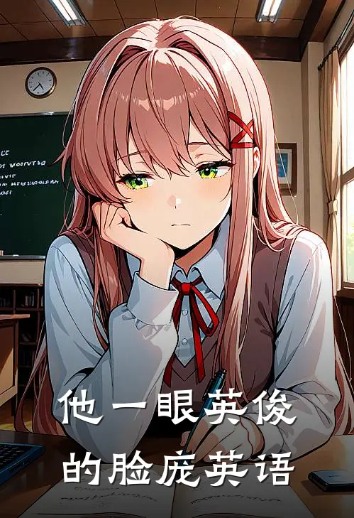 他一眼英俊的脸庞英语