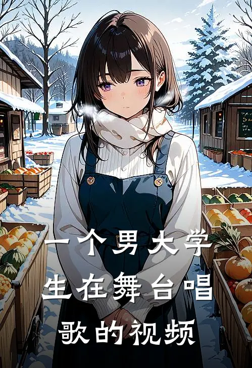 一个男大学生在舞台唱歌的视频
