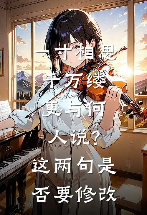 一寸相思千万缕,更与何人说?这两句是否要修改