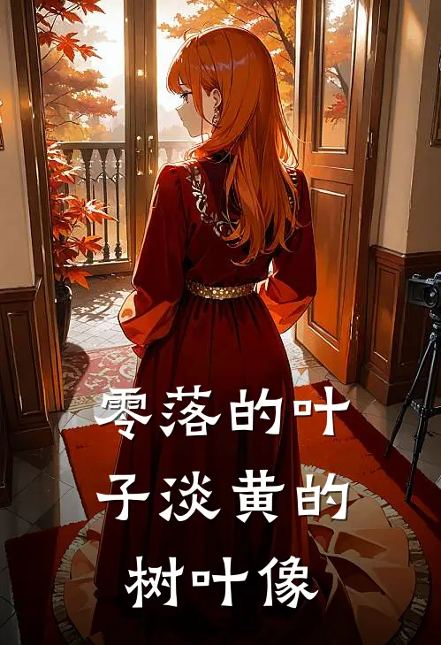 零落的叶子淡黄的树叶像