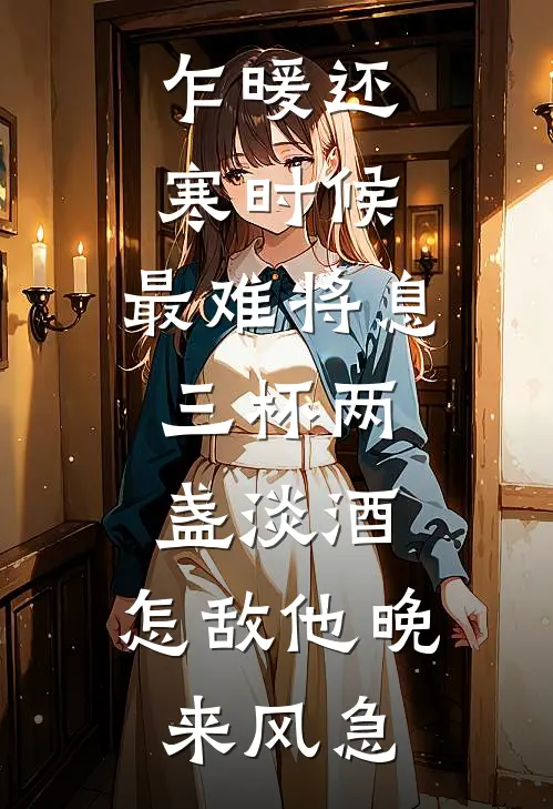 乍暖还寒时候,最难将息,三杯两盏淡酒,怎敌他晚来风急