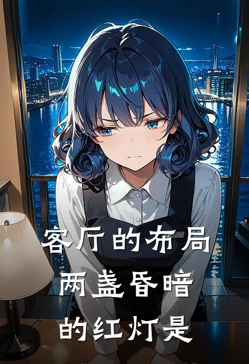 客厅的布局两盏昏暗的红灯是