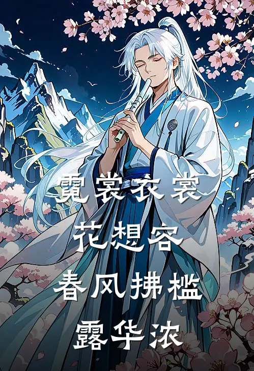 霓裳衣裳花想容,春风拂槛露华浓