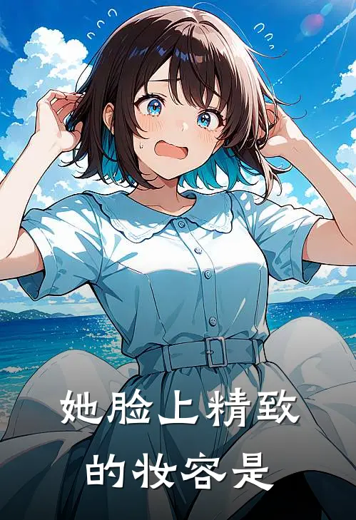 她脸上精致的妆容是
