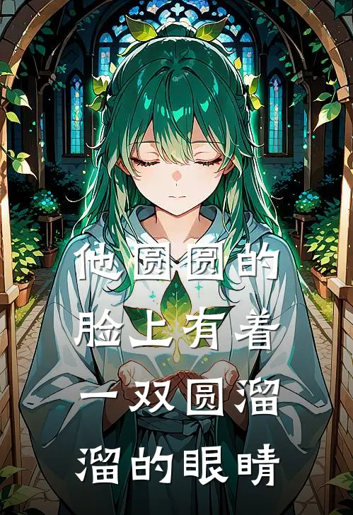 他圆圆的脸上有着一双圆溜溜的眼睛