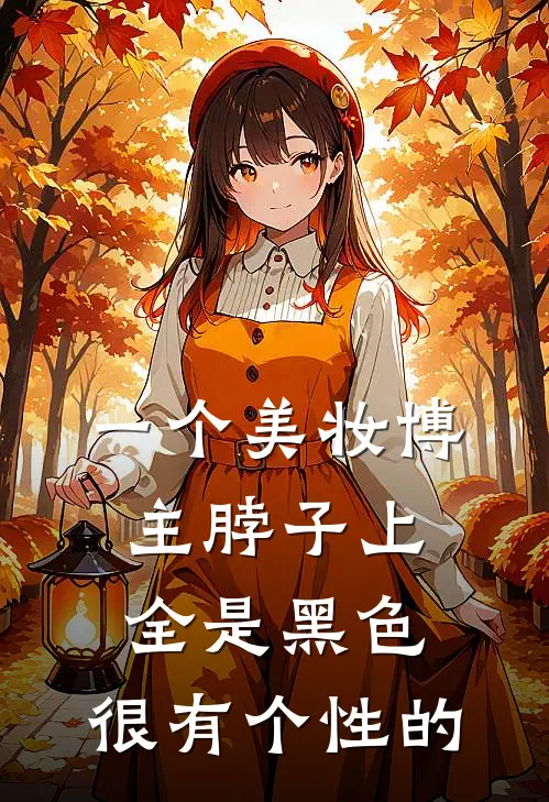 一个美妆博主脖子上全是黑色,很有个性的