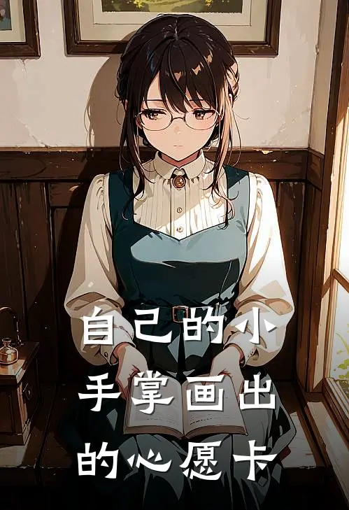 自己的小手掌画出的心愿卡