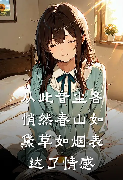 从此音尘各悄然春山如黛草如烟表达了情感