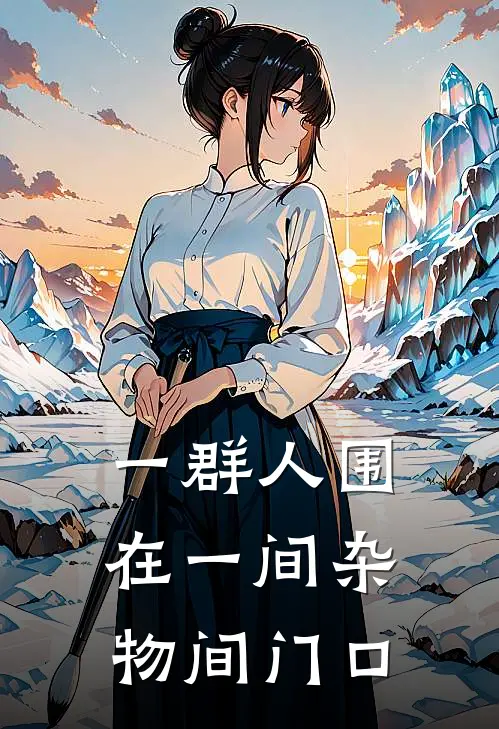 一群人围在一间杂物间门口