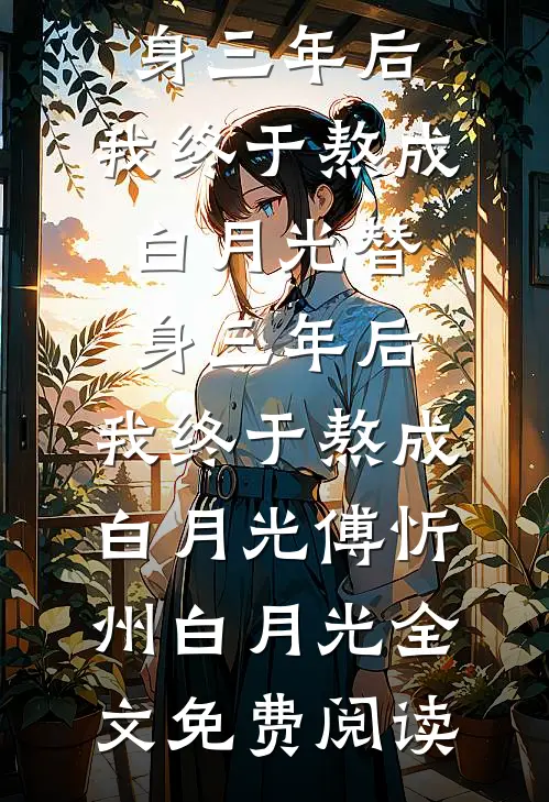 全本小说替身三年后，我终于熬成白月光替身三年后，我终于熬成白月光傅忻州白月光全文免费阅读