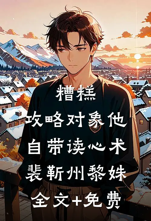 糟糕，攻略对象他自带读心术裴靳州黎姝全文+免费