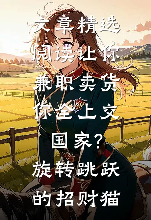 文章精选阅读让你兼职卖货,你全上交国家? 旋转跳跃的招财猫