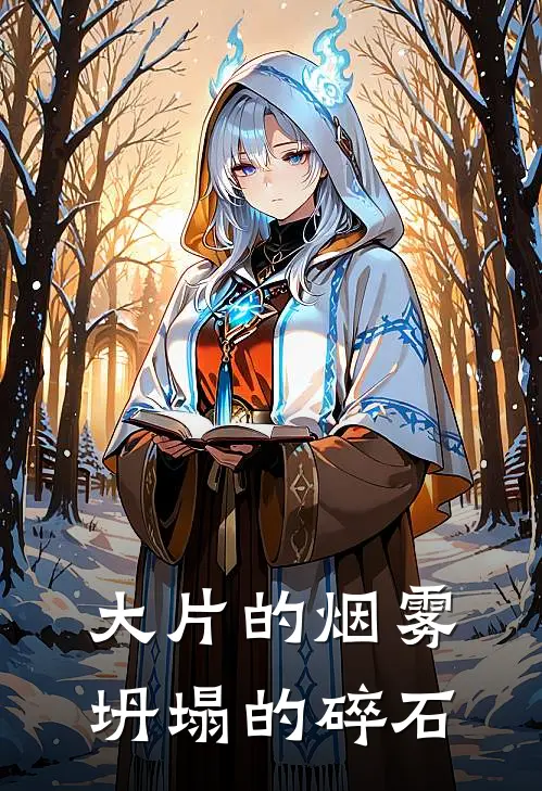 大片的烟雾坍塌的碎石