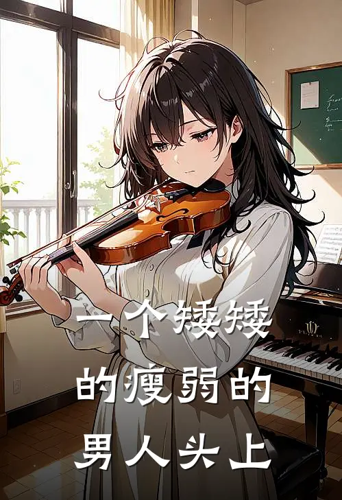 一个矮矮的瘦弱的男人头上