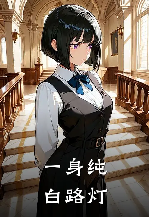 一身纯白路灯