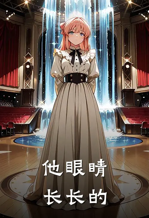 他眼睛长长的