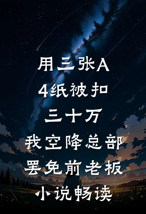 用三张A4纸被扣三十万，我空降总部罢免前老板小说畅读