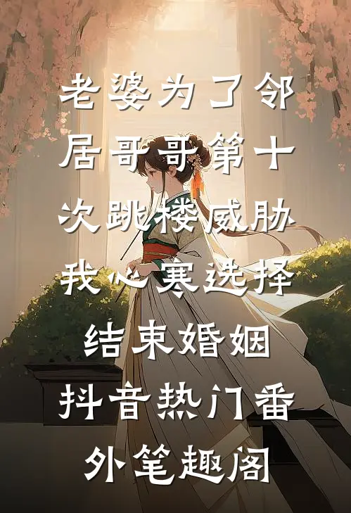 老婆为了邻居哥哥第十次跳楼威胁，我心寒选择结束婚姻：抖音热门番外笔趣阁