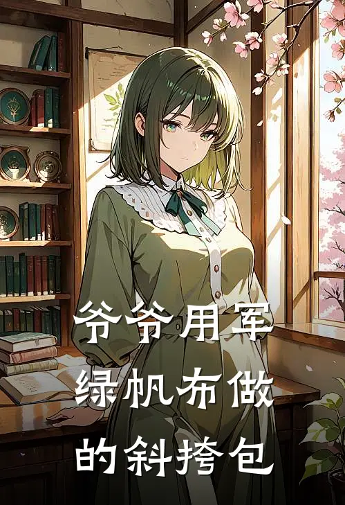 爷爷用军绿帆布做的斜挎包