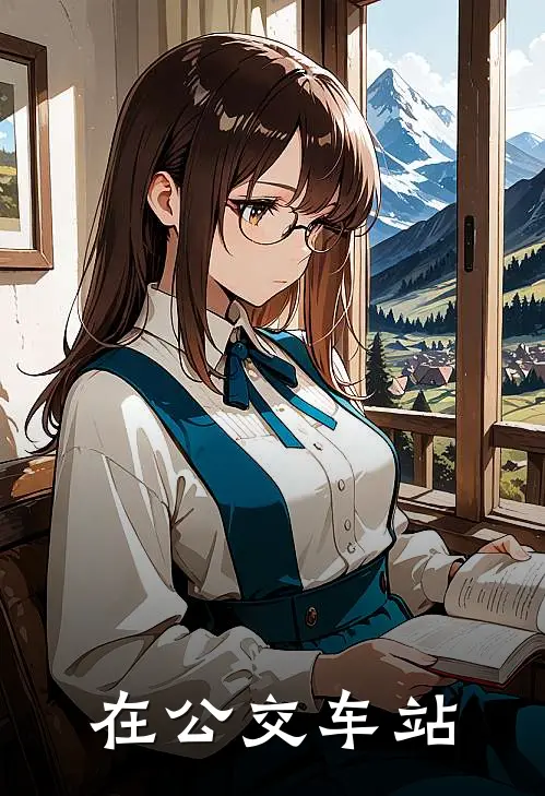 在公交车站